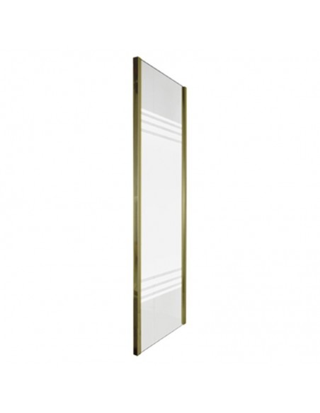Vetro fisso cristallo serigrafato profili oro