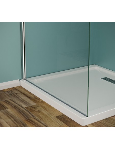 Parete Walk-In vetro temperato fasciato tipo 2 8mm Linea Nick