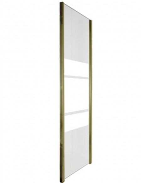 Vetro fisso cristallo serigrafato profili oro