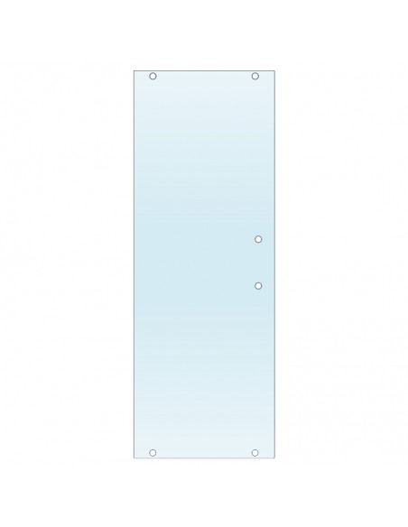 Vetro scorrevole temperato opaco 6mm per ricambio box doccia/nicchia/doppia nicchia H188 cm