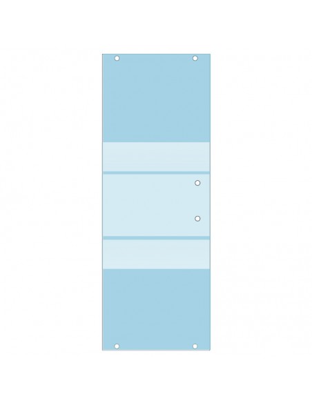 Vetro scorrevole temperato fasciato 2 6mm per ricambio box doccia/nicchia/doppia nicchia H188 cm