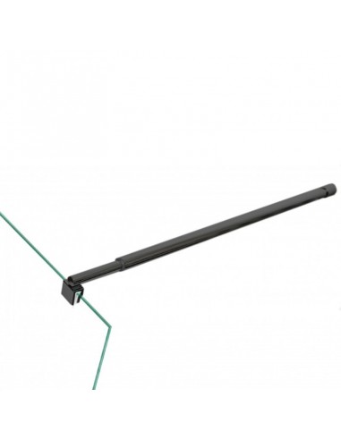 Barra telescopica in acciaio nero opaco
