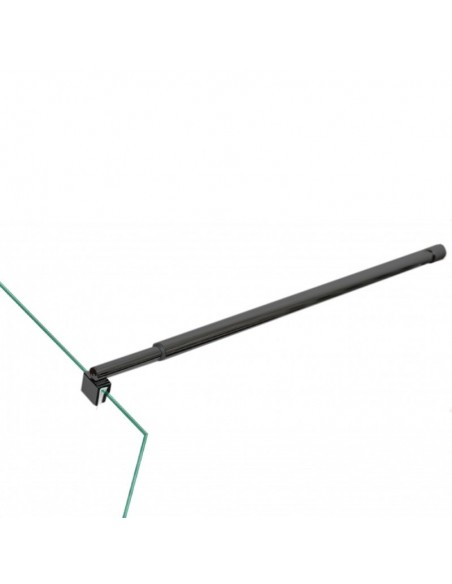 Barra telescopica in acciaio nero opaco