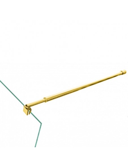Barra telescopica in acciaio gold