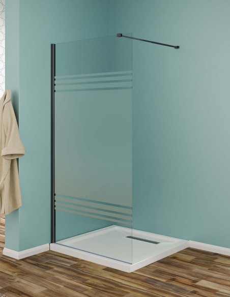 Parete walk-in vetro serigrafato