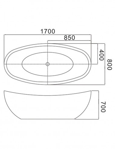 Vasca da bagno freestanding