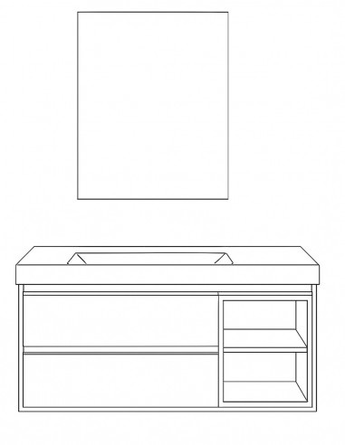 Mobile bagno sospeso