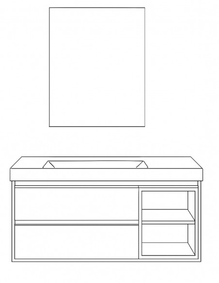 Mobile bagno sospeso