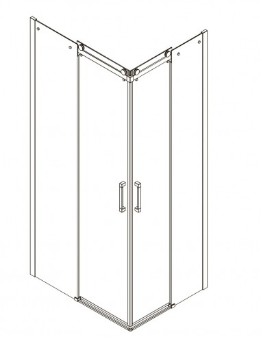 Box doccia Elegance angolare con porte...