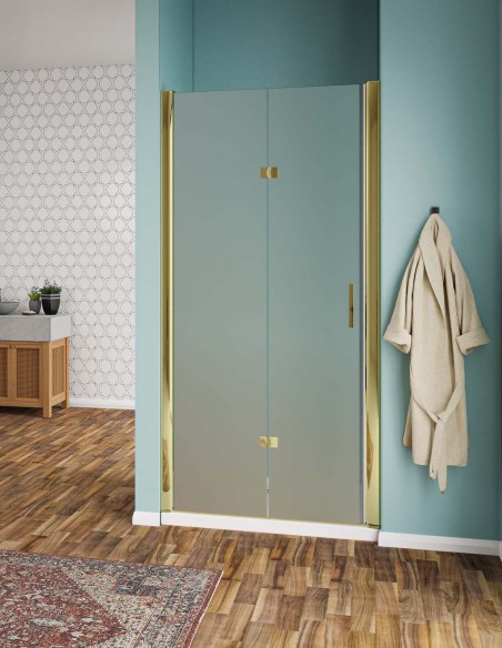 Porta pieghevole opaco profili oro