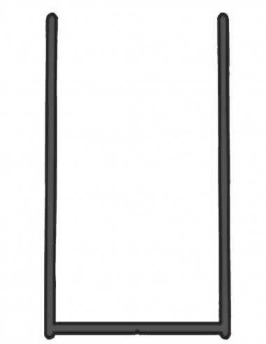 Profilo muro per box doccia black
