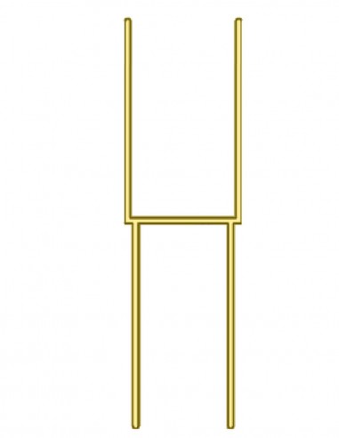 Profilo di compensazione in alluminio gold 3 cm...