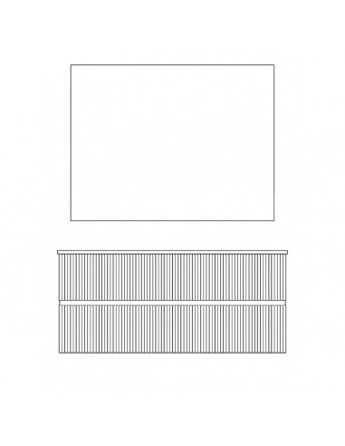 Mobile Bagno Sospeso cannettato con Lavabo in...