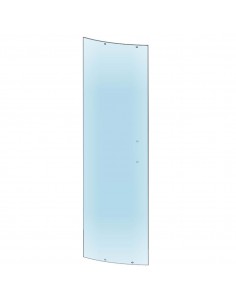 Vetro scorrevole temperato opaco 6mm per ricambio box...