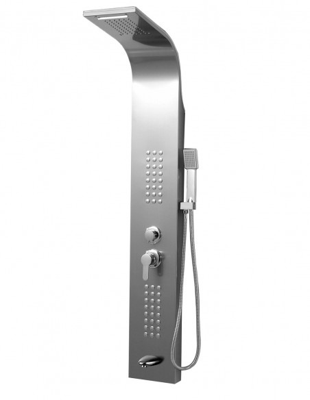 Colonna doccia idromassaggio modello Siviglia Silver Lucido H135 cm