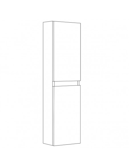 Colonna da Bagno vari colori a Due Ante H 112 cm - Vari Colori