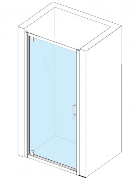 Porta battente con telaio
