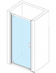 Porta battente con telaio 2