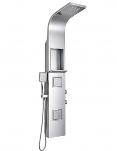 Colonna doccia idromassaggio silver lucido