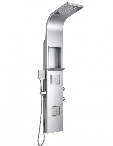 Colonna doccia idromassaggio silver lucido