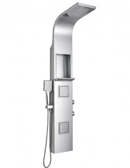 Colonna doccia idromassaggio silver lucido