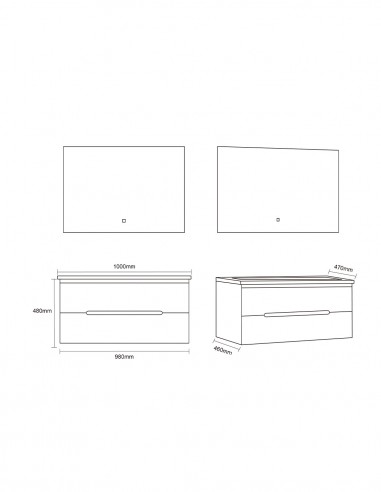 Mobile Bagno Sospeso cannettato