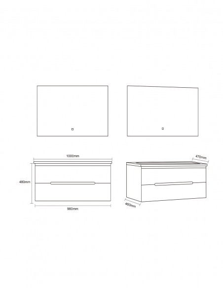Mobile Bagno Sospeso cannettato