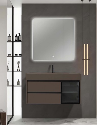 Mobile bagno sospeso modello Aurora con due...