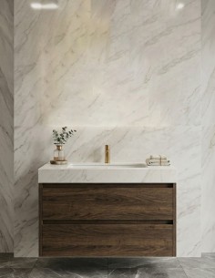 Mobile Bagno Sospeso Rovere scuro 80 cm 2