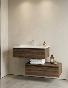 Mobile da bagno sospeso sfalsato base lavabo opzione... 2