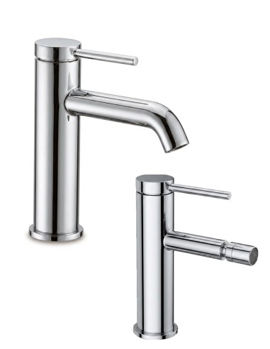 Set Miscelatori Bagno Lavabo e Bidet Cromato...