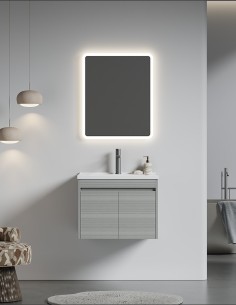 Mobile Bagno Sospeso 60 cm a 2 Sportelli mod. CLOE con...