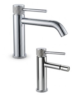 Set Miscelatori Bagno Lavabo e Bidet Cromato Lucido