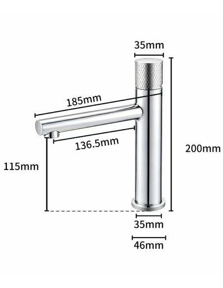 Set Miscelatori Bagno Lavabo e Bidet Cromato Lucido - Modello Onda