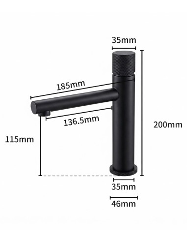 Set Miscelatori Bagno Lavabo e Bidet Nero Opaco...