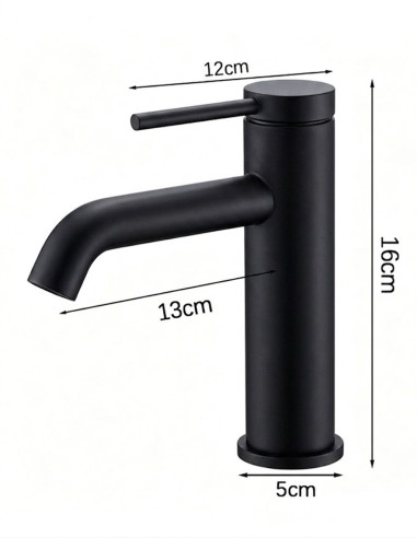 Set Miscelatori Bagno Lavabo e Bidet Nero Opaco...