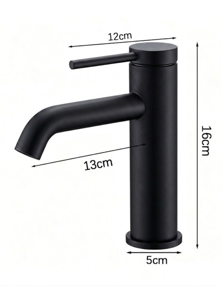 Set Miscelatori Bagno Lavabo e Bidet Nero Opaco - Serie Kimi