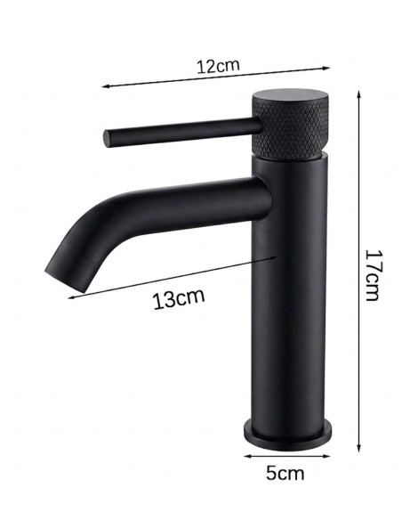 Set Miscelatori Bagno Lavabo e Bidet Nero Opaco - Serie Namy