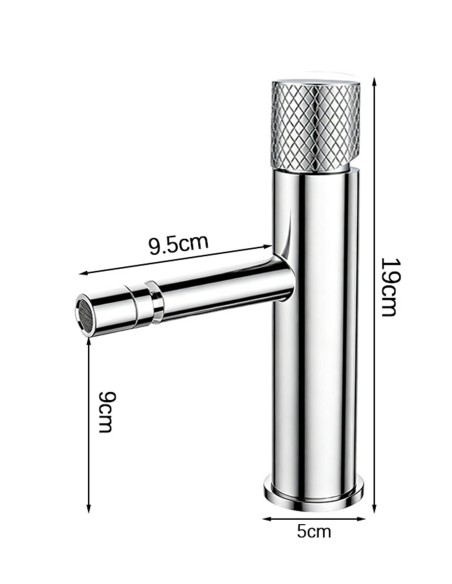 Set Miscelatori Bagno Lavabo e Bidet Cromato Lucido - Modello Onda