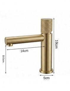 Set Miscelatori Bagno Lavabo e Bidet Oro Spazzolato 2
