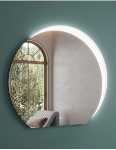 Specchio Bagno LED Retroilluminato mod. Luna - 90 cm