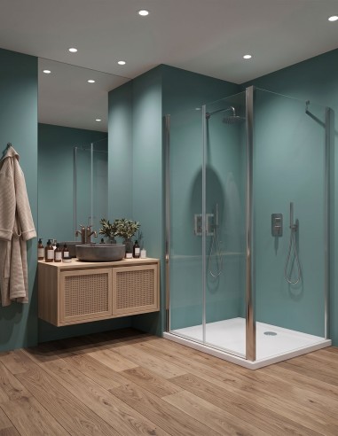 Porta saloon con lato fisso