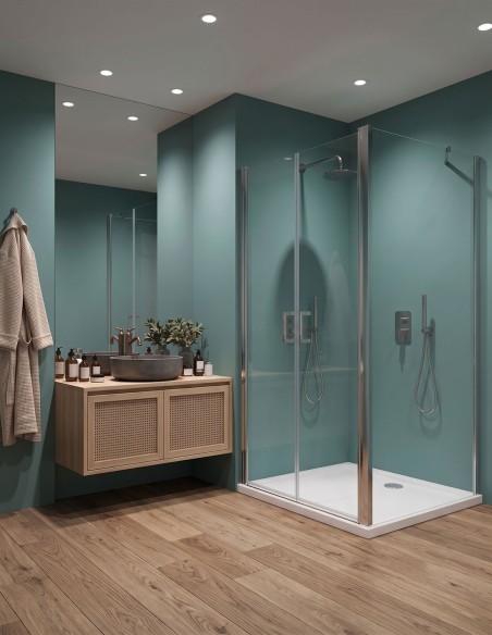 Porta saloon con lato fisso