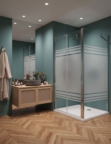 Porta saloon con lato fisso