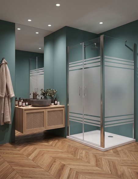 Porta saloon con lato fisso