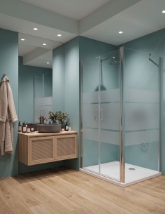 Porta saloon con lato fisso