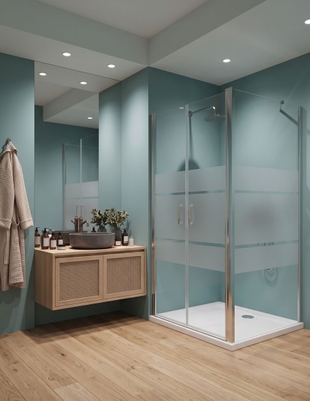 Porta saloon con lato fisso