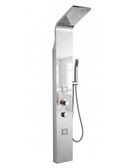 Colonna doccia idromassaggio mod. Lubiana Silver Lucido H150 cm