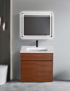 Mobile Bagno a Terra ASIA con Lavabo - Finitura Rovere...