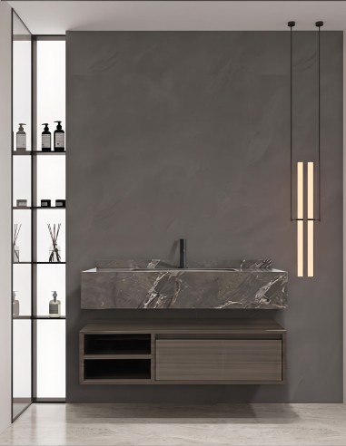 Mobile bagno sospeso modello Alba con un...